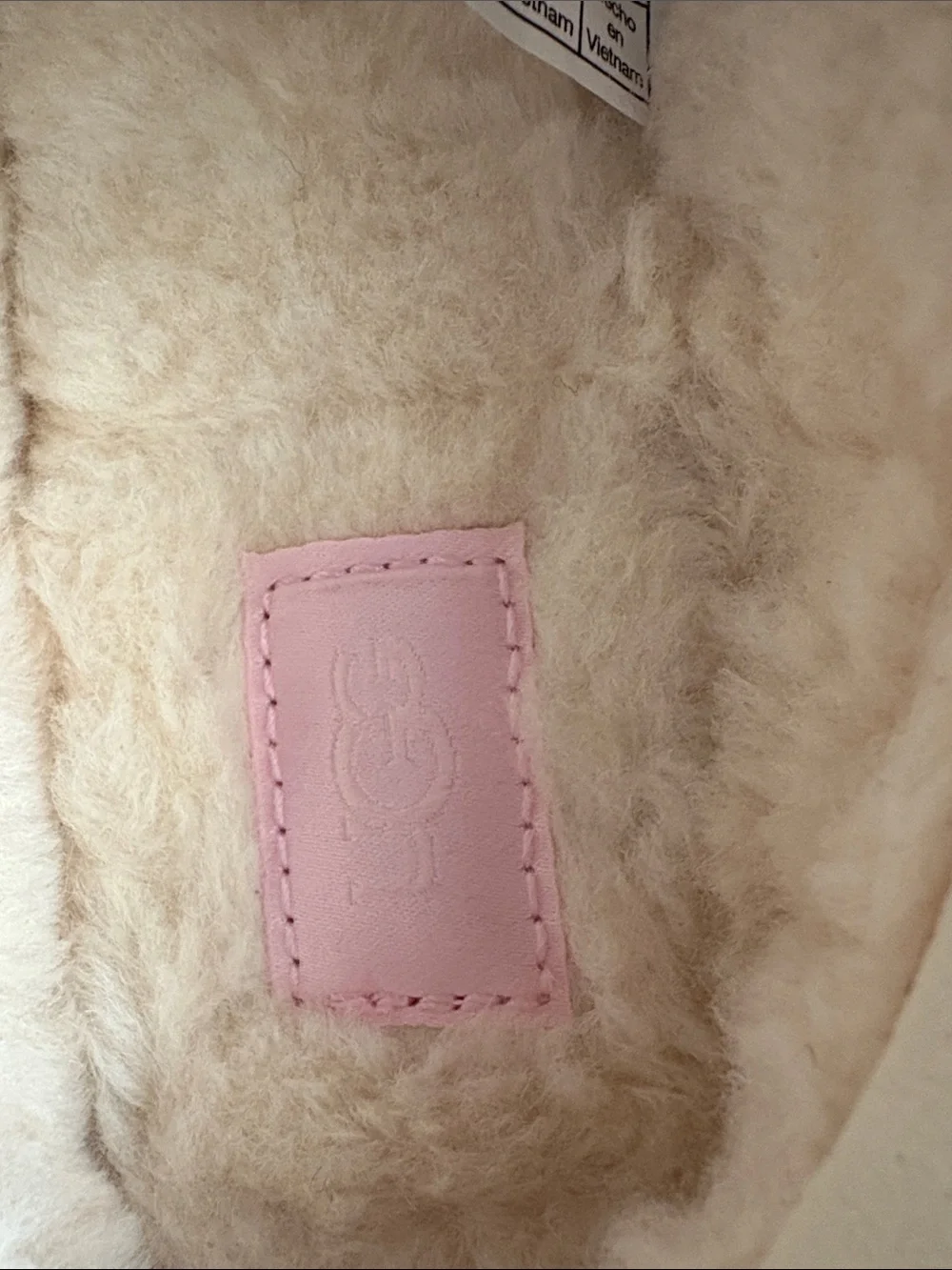 UGG Kids Pink Shearling-Lined Slip-On Clog
